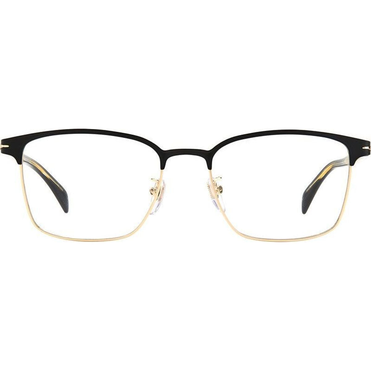 DB 1059/F, Matte Black Gold/Clear Lenses