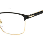 DB 1059/F, Matte Black Gold/Clear Lenses