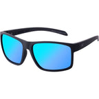 Blast XL, Satin Black/Ice Blue Mirror Polarised Lenses