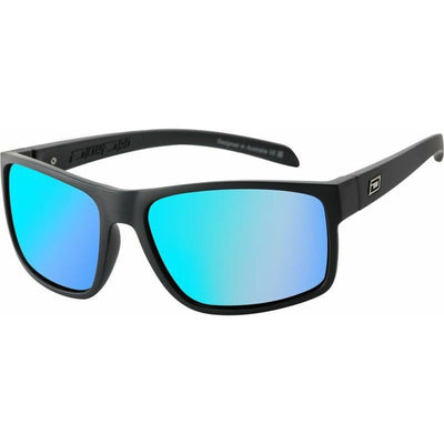 Blast, Satin Black/Ice Blue Mirror Polarised Lenses