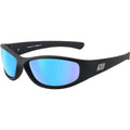 Boofer, Satin Black/Ice Blue Mirror Polarised Lenses