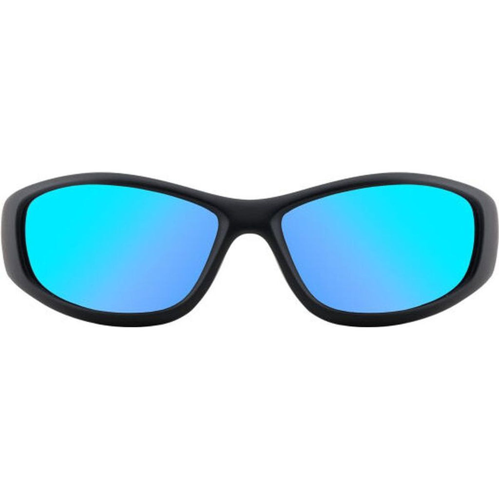 Boofer, Satin Black/Ice Blue Mirror Polarised Lenses