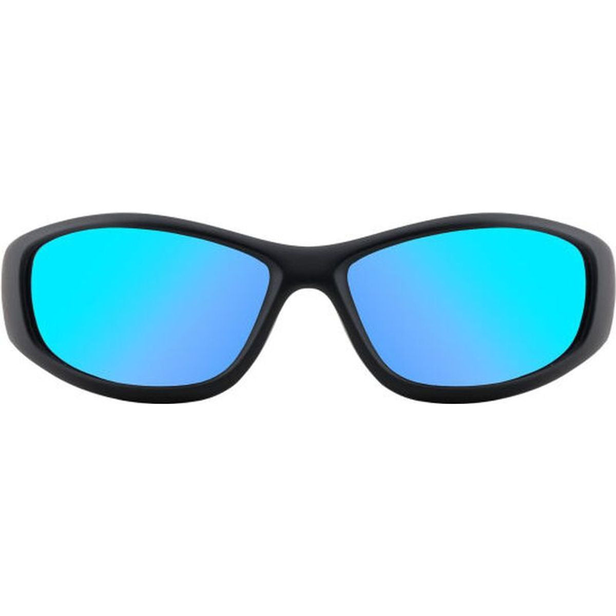 Boofer, Satin Black/Ice Blue Mirror Polarised Lenses