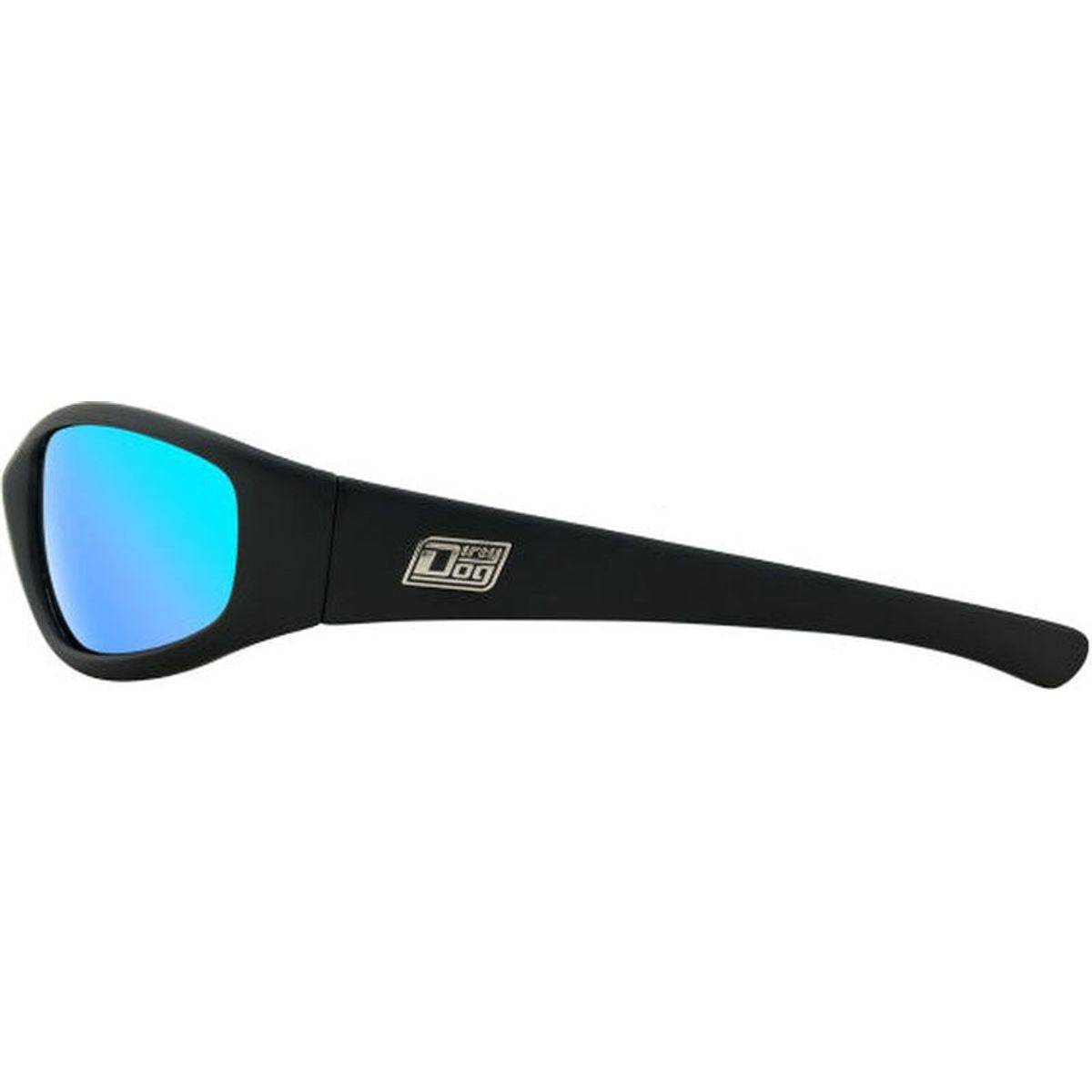 Boofer, Satin Black/Ice Blue Mirror Polarised Lenses