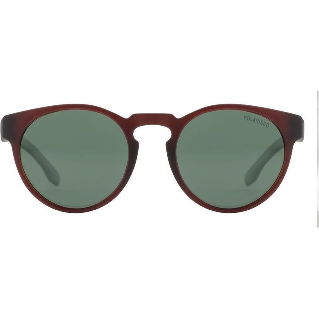 Flash, Satin Dark Brown/Green Polarised Lenses