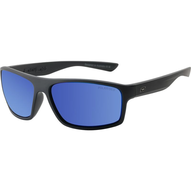 Gonzo, Satin Black/Blue Mirror Polarised Lenses