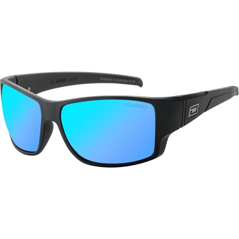 Hoodoo, Satin Black/Ice Blue Mirror Polarised Lenses