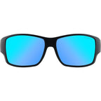 Hoodoo, Satin Black/Ice Blue Mirror Polarised Lenses