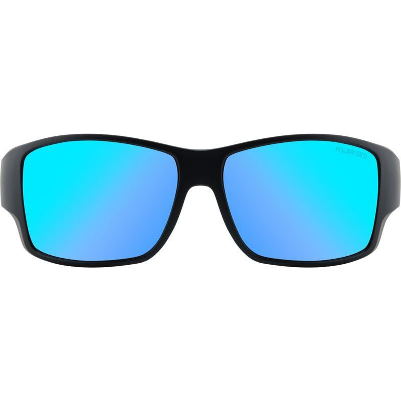 Hoodoo, Satin Black/Ice Blue Mirror Polarised Lenses