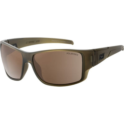 Hoodoo, Crystal Satin Olive Green/Brown Polarised Lenses
