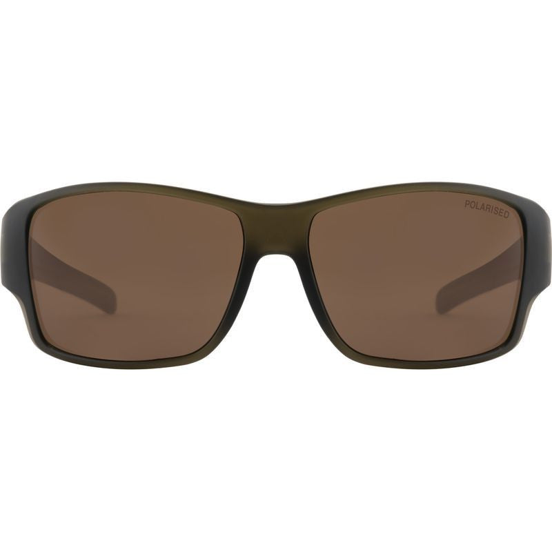 Hoodoo, Crystal Satin Olive Green/Brown Polarised Lenses
