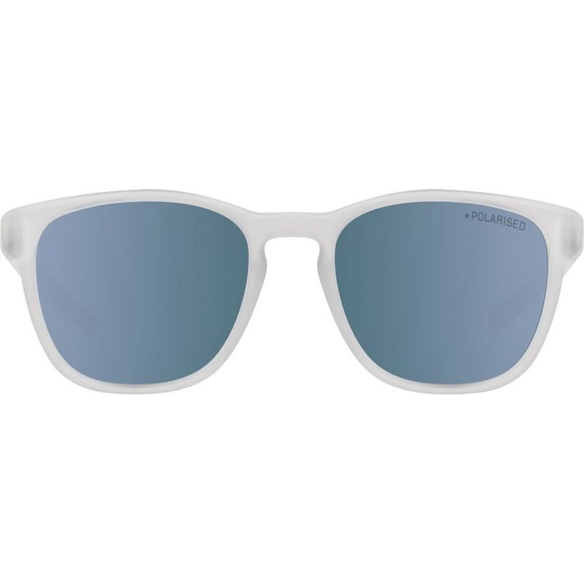 Lit, Satin Xtal Clear/Blue Flash Mirror Polarised Lenses