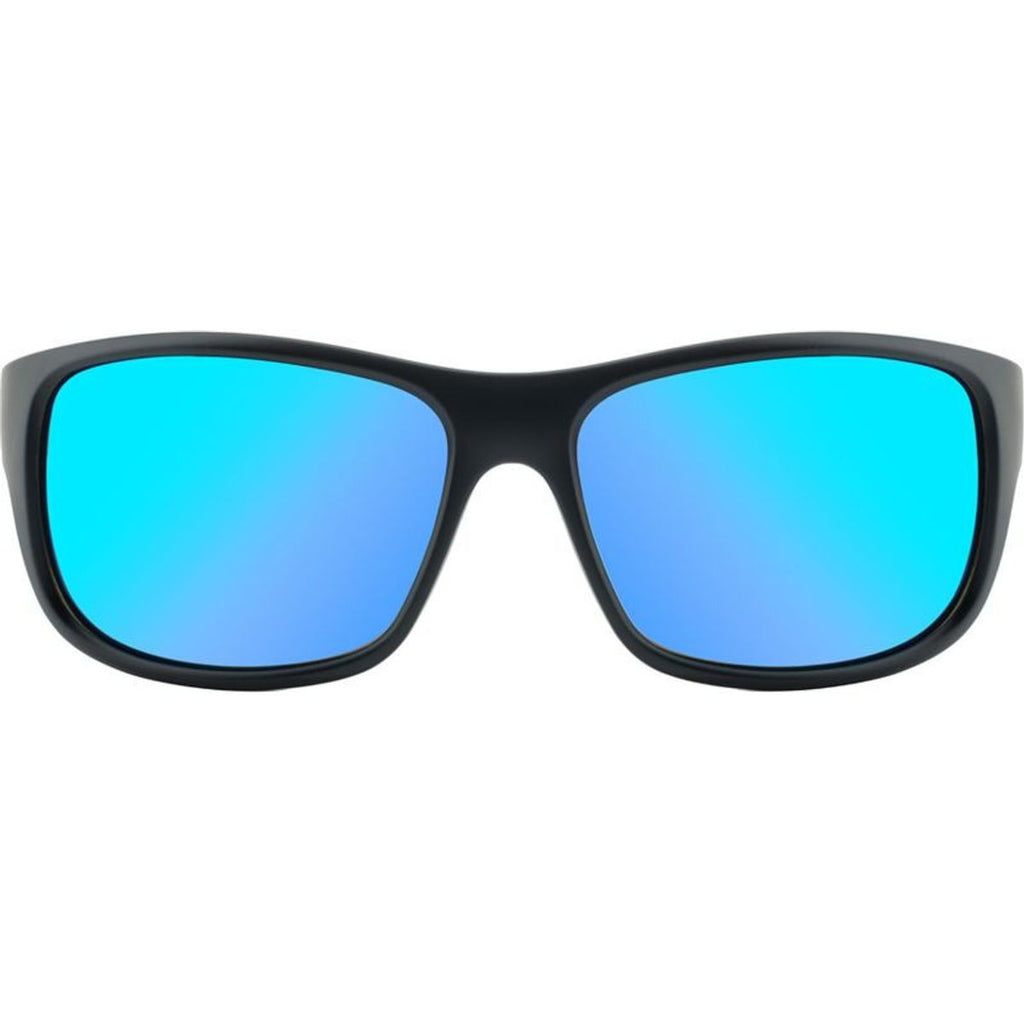 Phin, Satin Black/Ice Blue Mirror Polarised Lenses