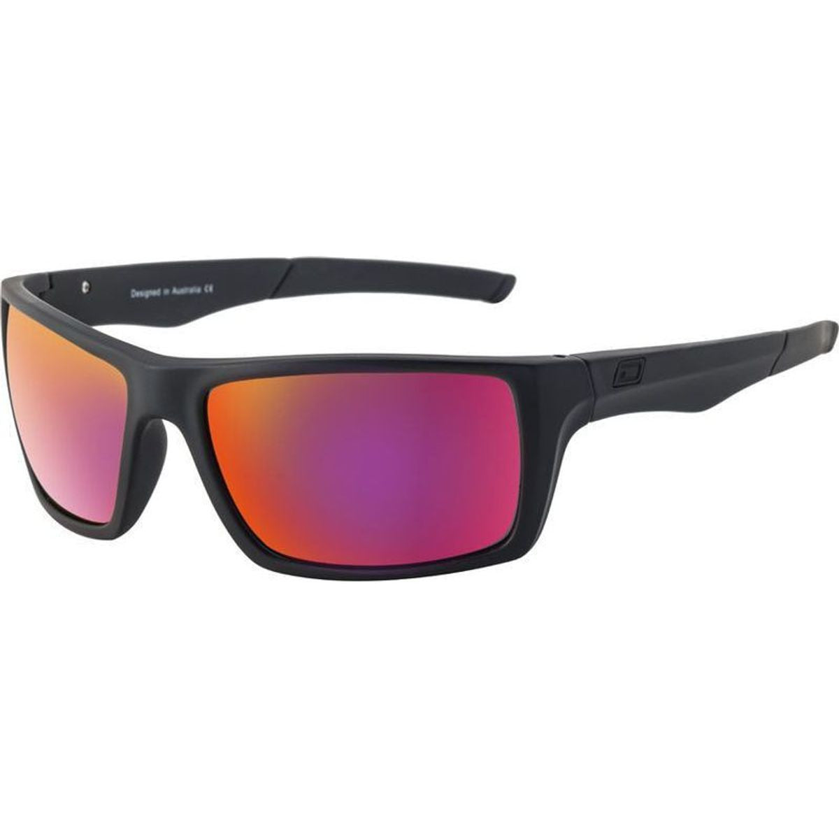 Primp, Satin Black/Red Mirror Polarised Lenses