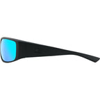 Sharky, Satin Black/Ice Blue Mirror Polarised Lenses