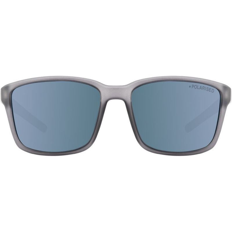 Slay, Satin Crystal Black/Ice Blue Mirror Polarised Lenses