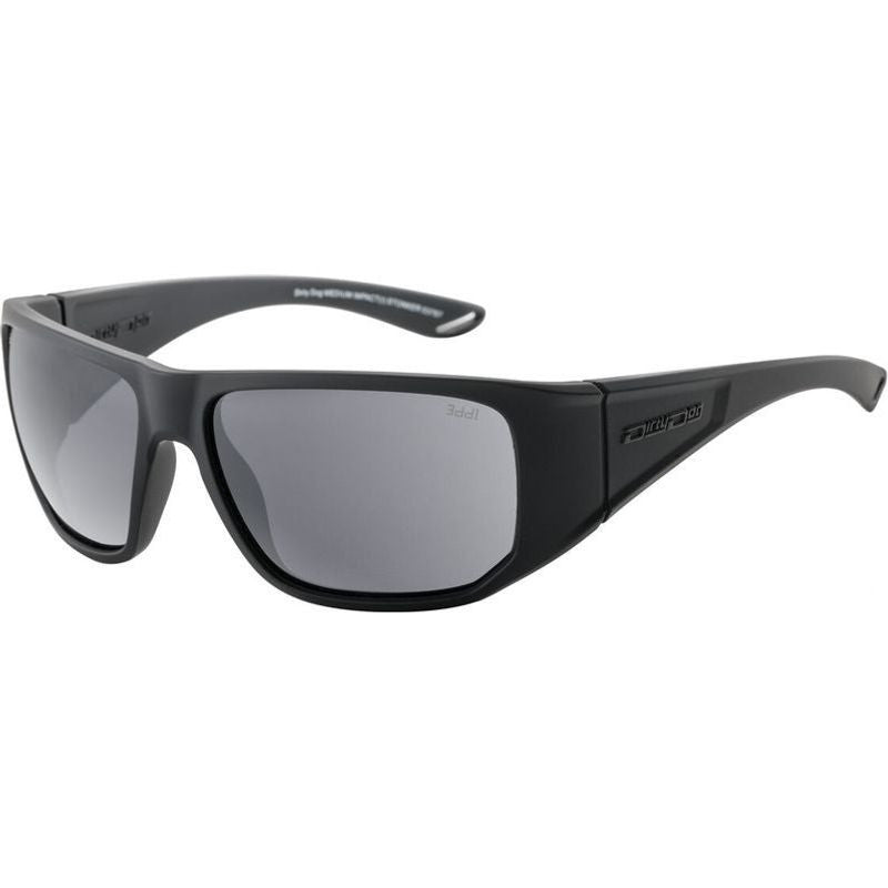 Stonker Safety, Satin Black/Grey Polarised Lenses