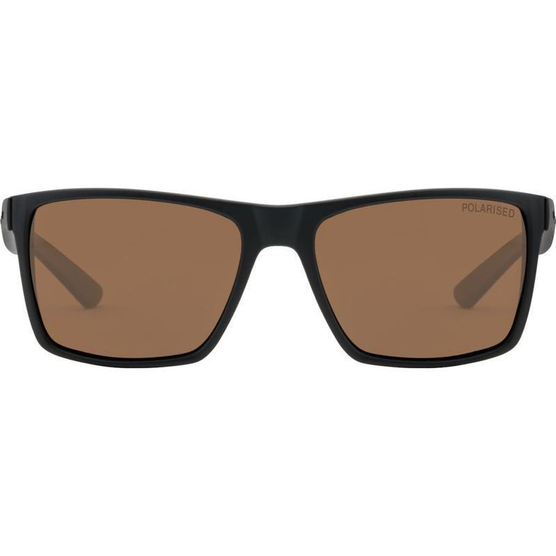 Volcano, Satin Black/Brown Polarised Lenses