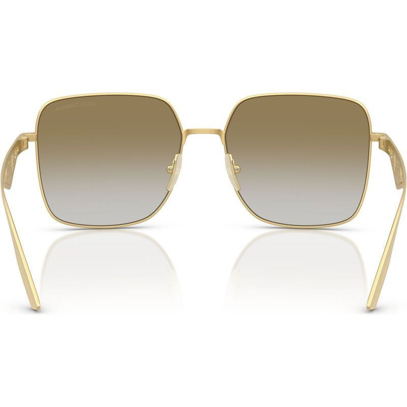DG2310, Matte Gold/Light Brown Gold Gradient Mirror Lenses