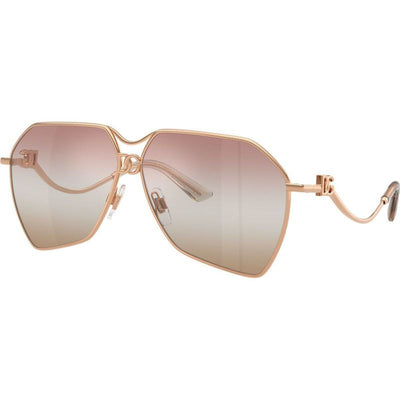 DG2326, Rose Gold/Pink Brown Gradient Mirror Lenses