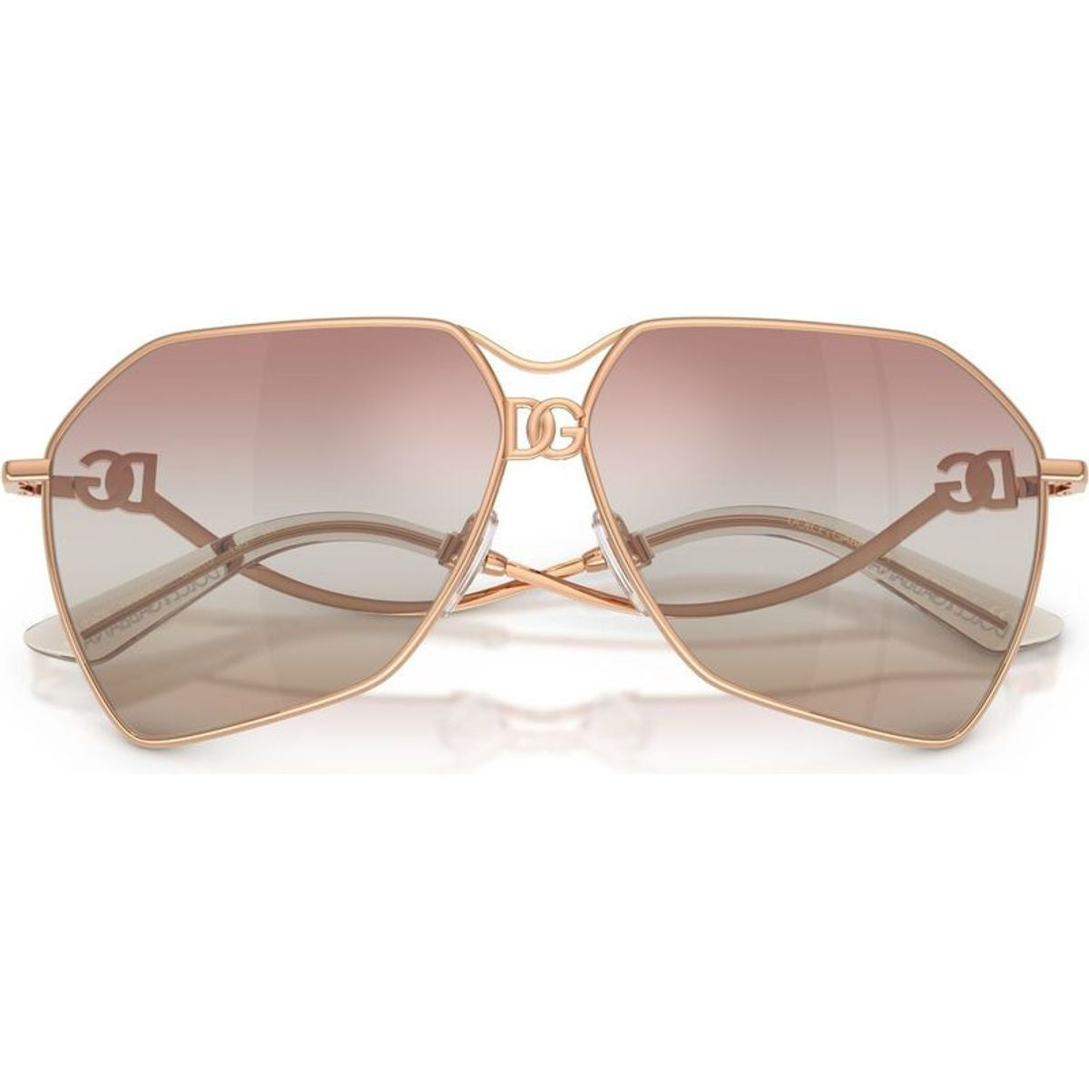 DG2326, Rose Gold/Pink Brown Gradient Mirror Lenses