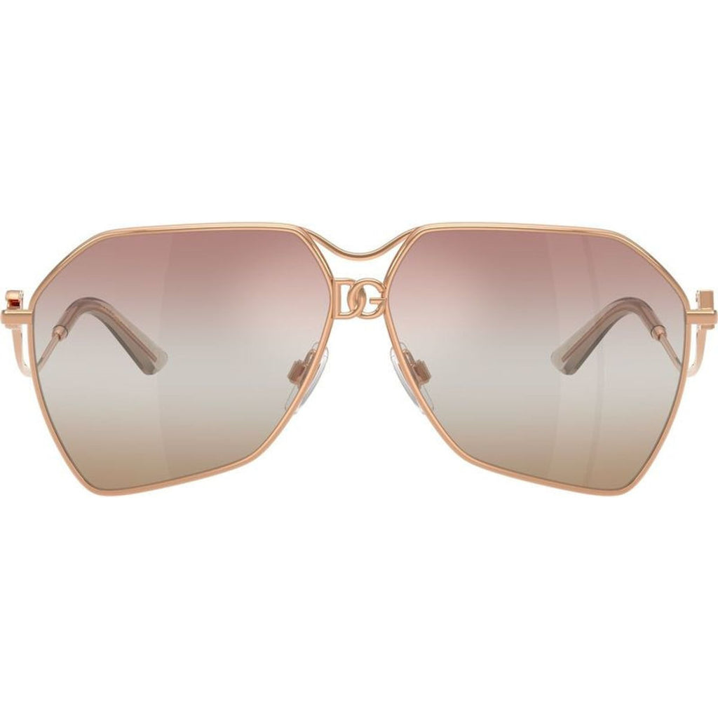 DG2326, Rose Gold/Pink Brown Gradient Mirror Lenses