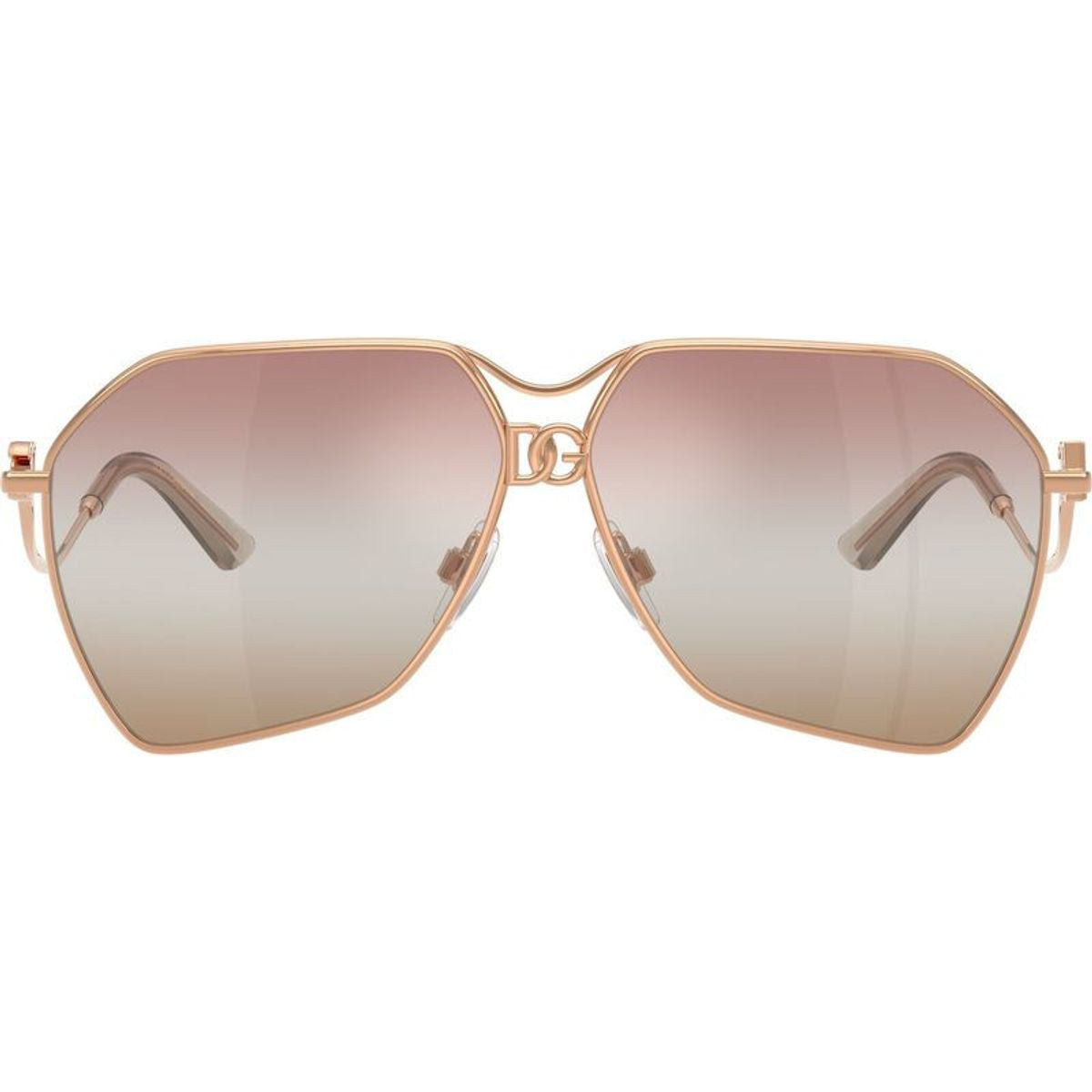 DG2326, Rose Gold/Pink Brown Gradient Mirror Lenses