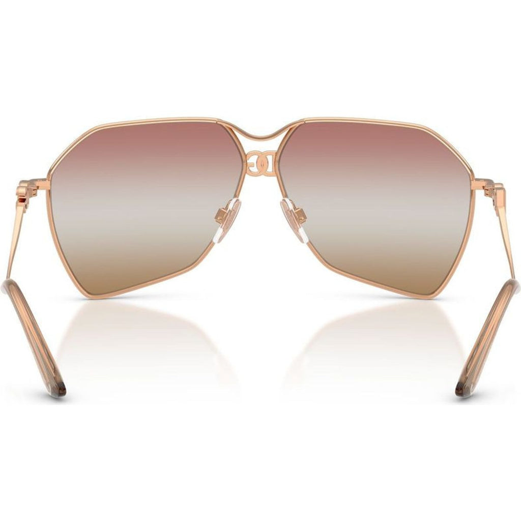 DG2326, Rose Gold/Pink Brown Gradient Mirror Lenses