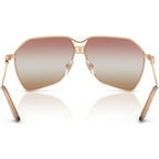 DG2326, Rose Gold/Pink Brown Gradient Mirror Lenses