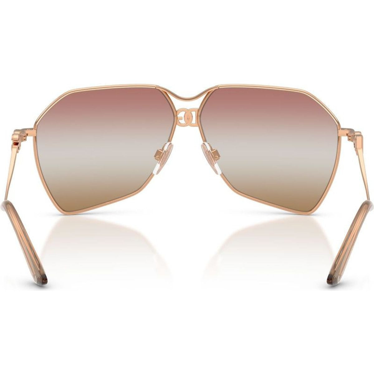 DG2326, Rose Gold/Pink Brown Gradient Mirror Lenses