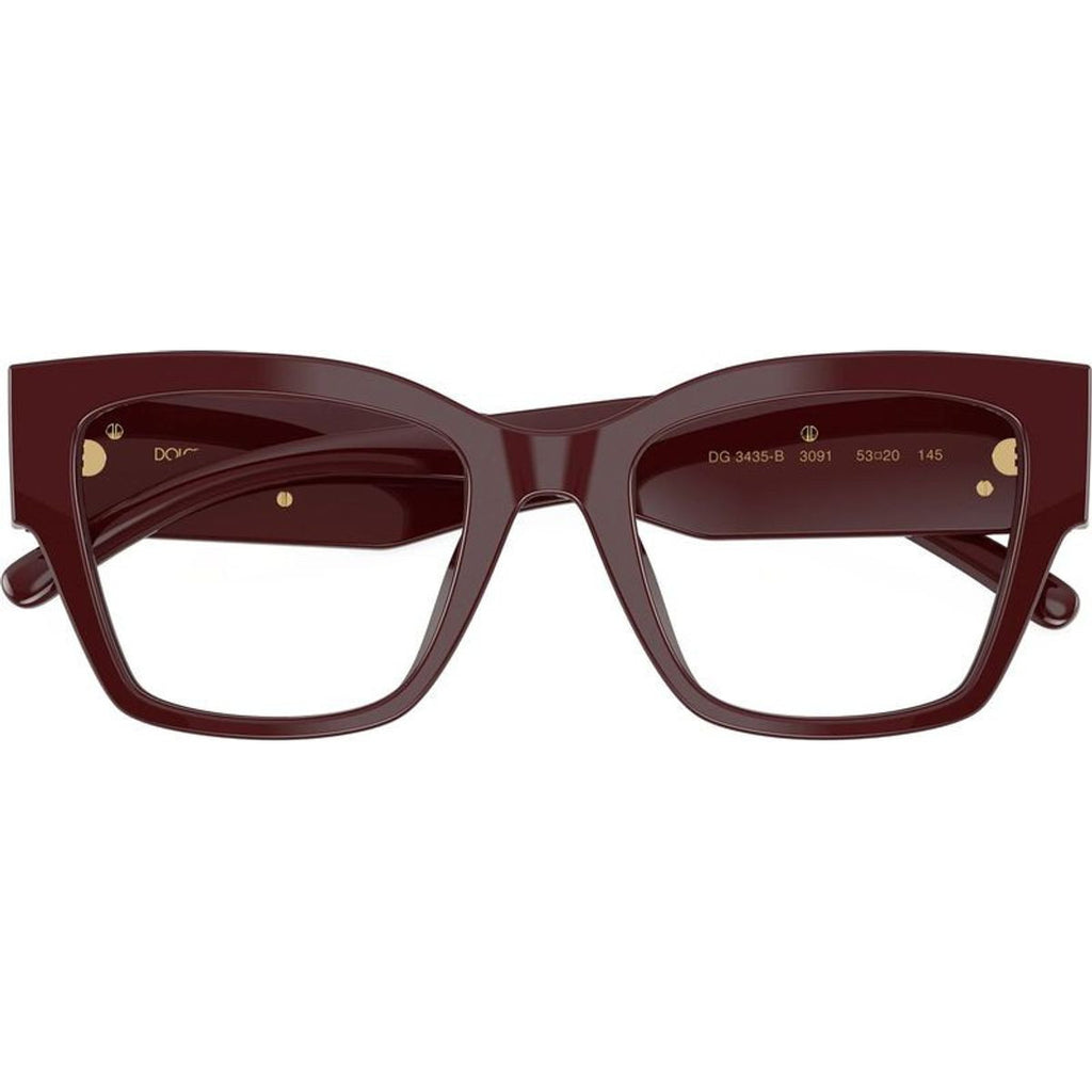 DG3435B, Bordeaux/Clear Lenses 53 Eye Size