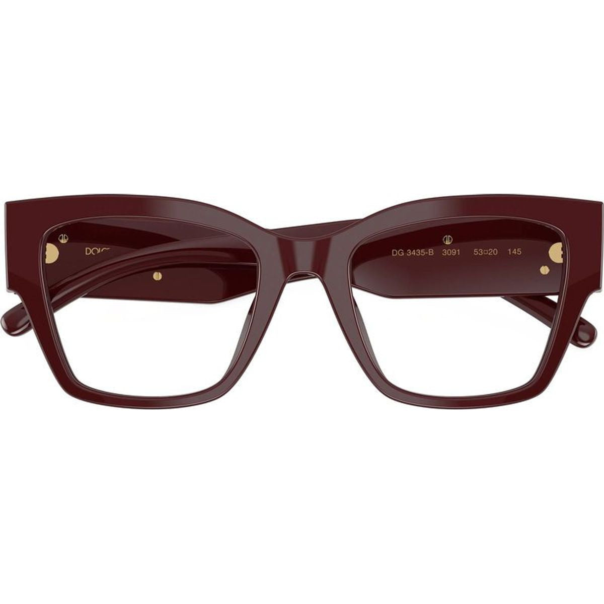 DG3435B, Bordeaux/Clear Lenses 53 Eye Size