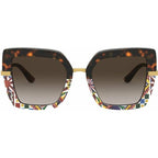 DG4373F, Havana and Pink Carretto/Brown Gradient Dark Brown Lenses