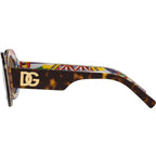 DG4448, Havana on White Barrow/Dark Brown Lenses
