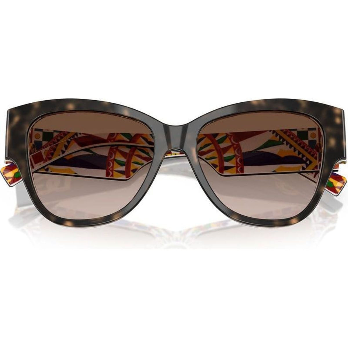 DG4449, Havana and White Barrow/Brown Gradient Lenses