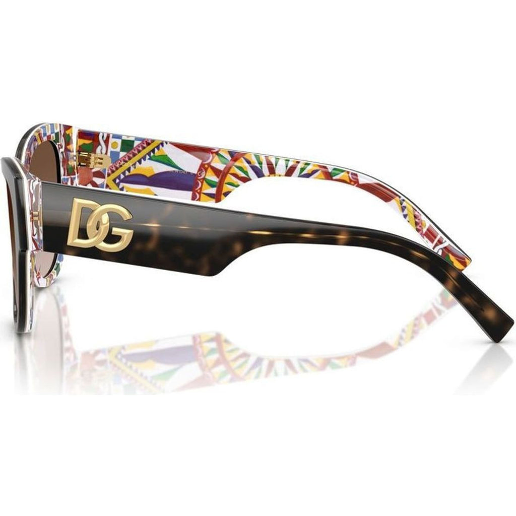 DG4449, Havana and White Barrow/Brown Gradient Lenses