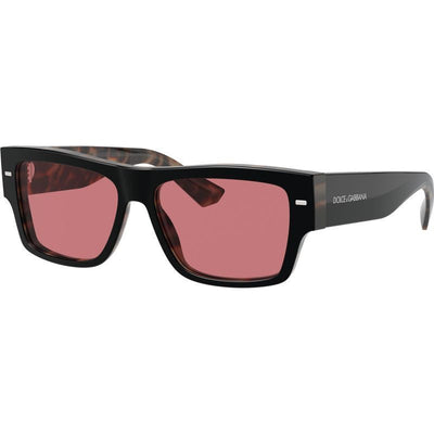 DG4451, Black on Red Havana/Red Tint Lenses