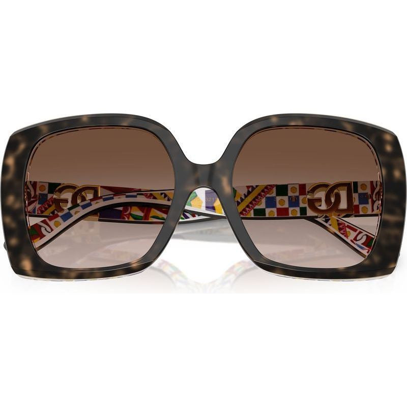 DG4475, Havana and White Barrow/Brown Gradient Lenses