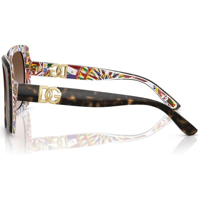 DG4475, Havana and White Barrow/Brown Gradient Lenses