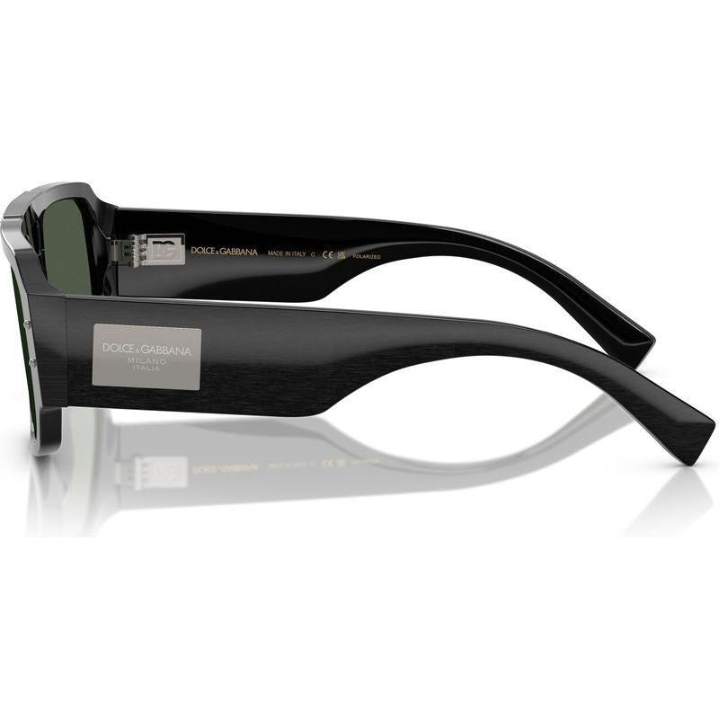 DG4482, Brushed Black/Dark Green Polarised Lenses