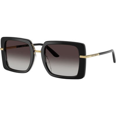 DG4491, Top Black on Leopard/Grey Gradient Lenses