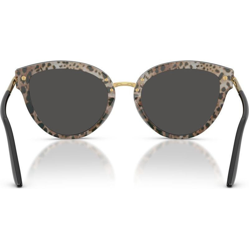 DG4492, Top Black on Leopard/Dark Grey Lenses