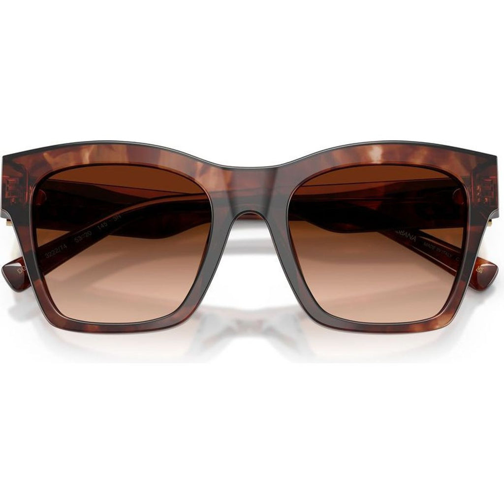 DG4512, Dark Red Havana/Brown Gradient Lenses