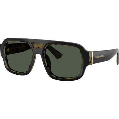 DG4516, Black on Yellow Havana/Dark Green Polarised Lenses