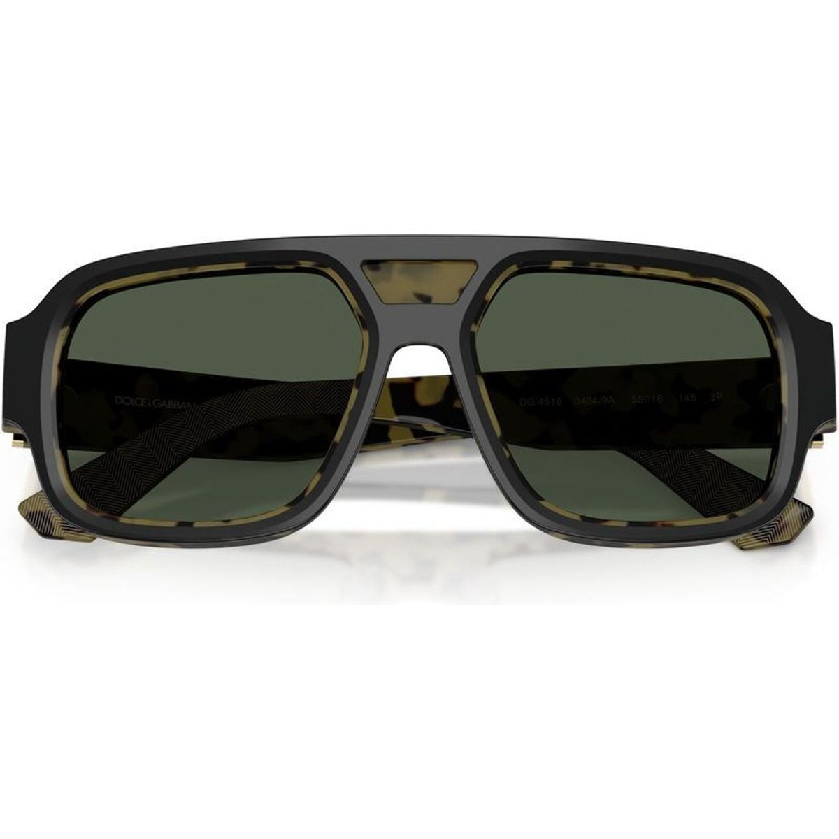 DG4516, Black on Yellow Havana/Dark Green Polarised Lenses