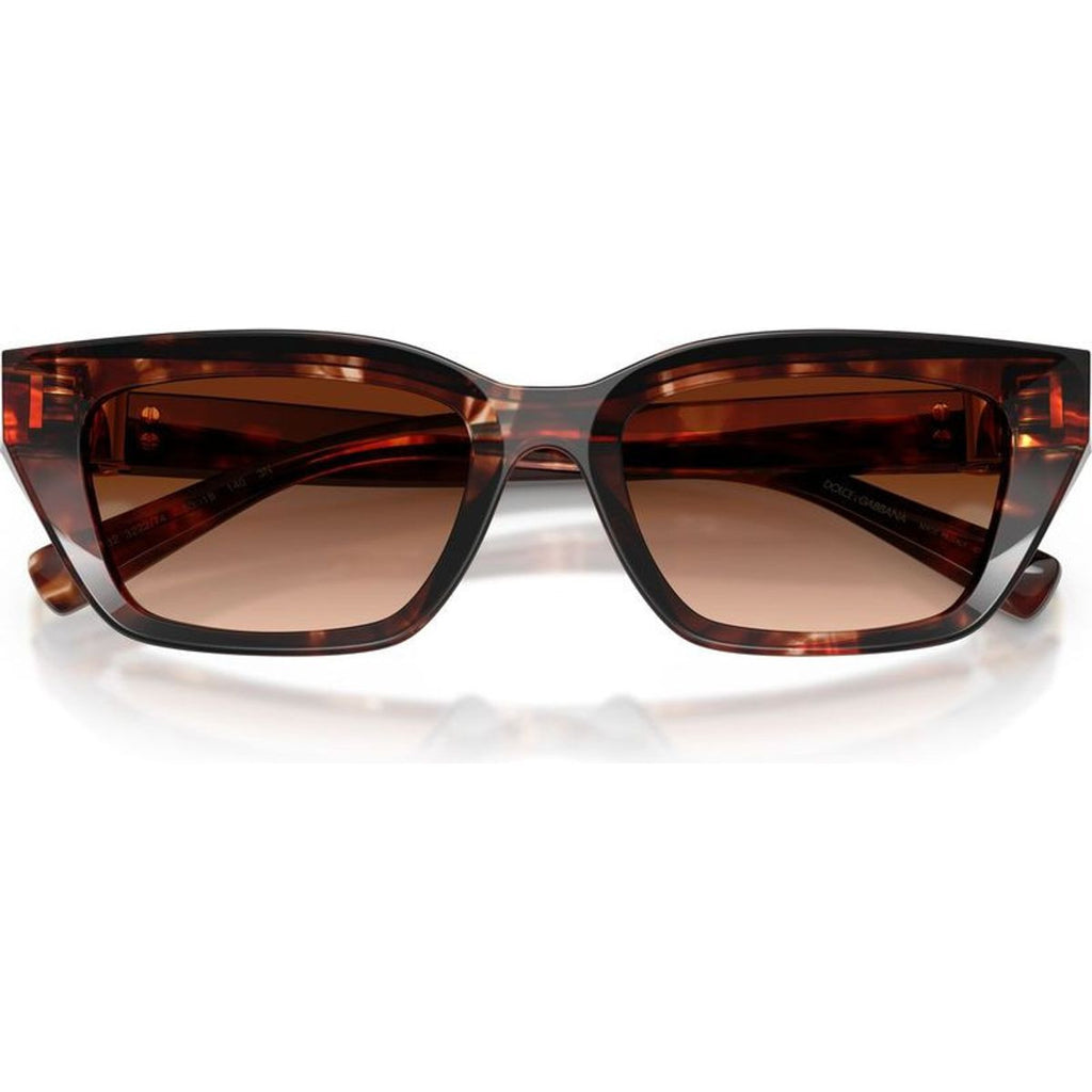 DG4532, Dark Red Havana/Brown Gradient Lenses