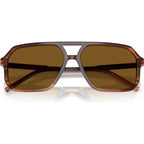 DG4541, Brown on Striped Brown/Dark Brown Polarised Lenses