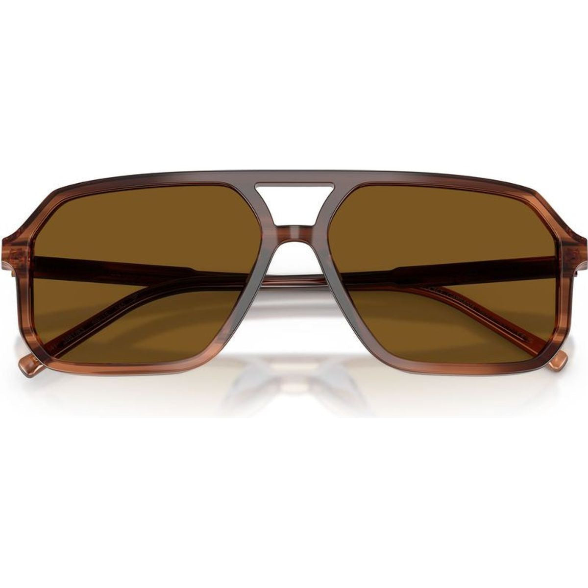DG4541, Brown on Striped Brown/Dark Brown Polarised Lenses