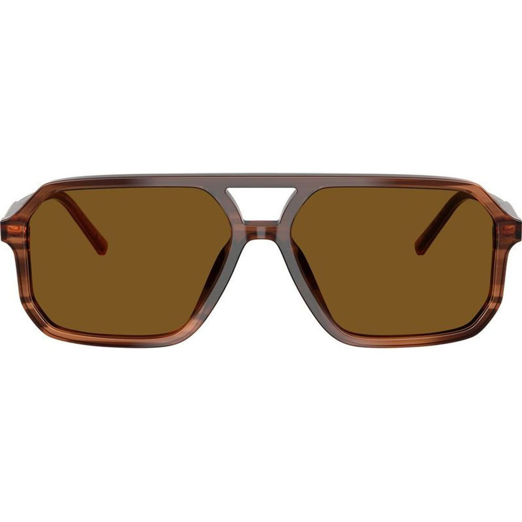 DG4541, Brown on Striped Brown/Dark Brown Polarised Lenses
