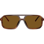 DG4541, Brown on Striped Brown/Dark Brown Polarised Lenses